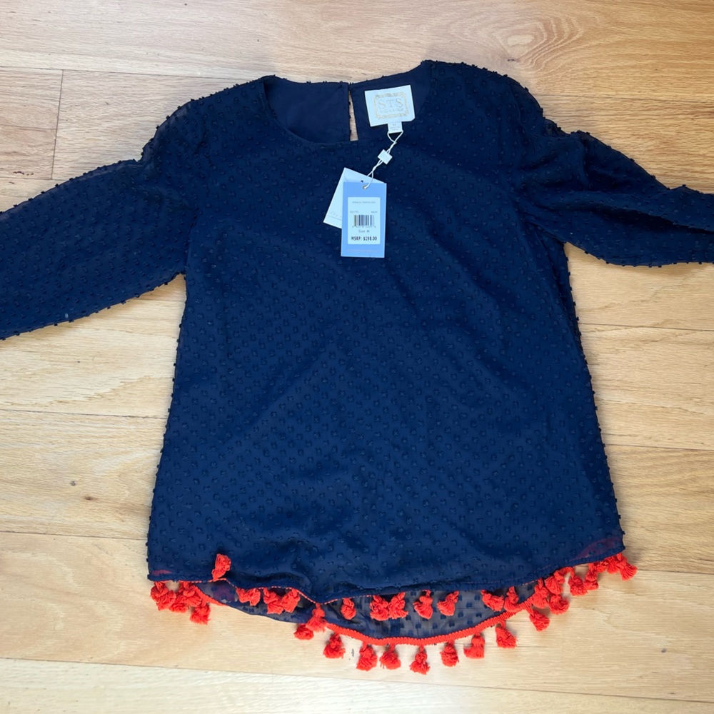 NWT Salt To Sable Cover Up Size M Navy